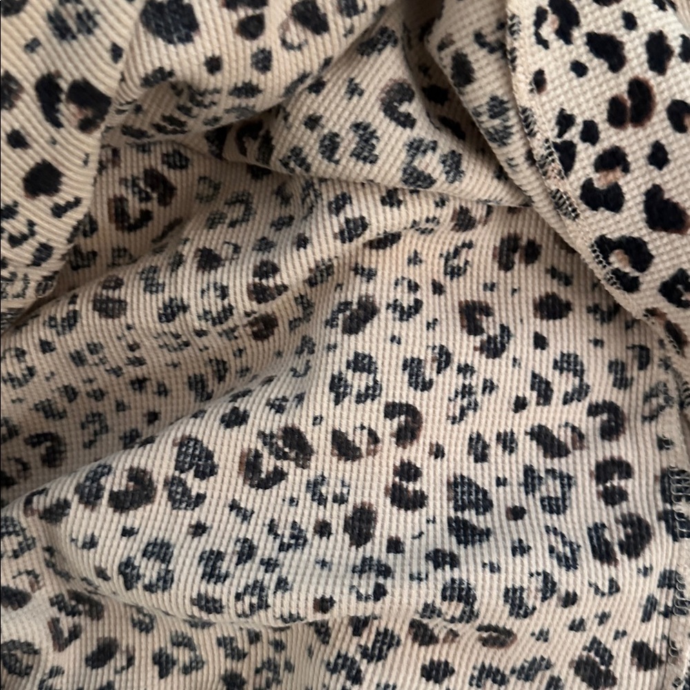 Victoria's Secret thermal ribbed crew neck Leopard Print Dress size small - Picture 7 of 8